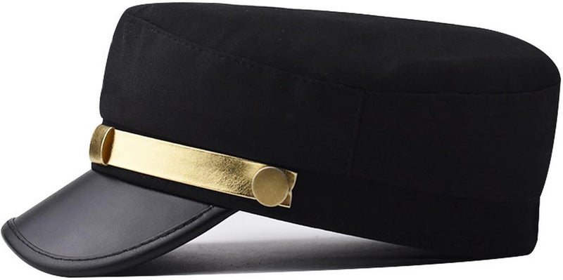 Brcus Mens Womens Newsboy Cap Yacht Captain Sailor Hat Cabbie Baker Boy Peaked Beret - Image 3